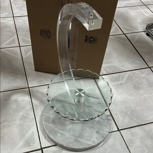 Marble & glass plate stands for cakes, cookies or fruits